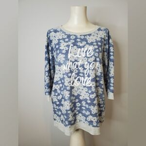 Sonoma Floral Print Graphic Sweatshirt